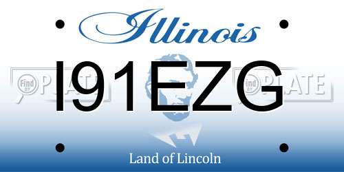 I91EZG Illinois License Plate