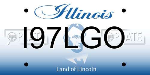 I97LGO Illinois License Plate