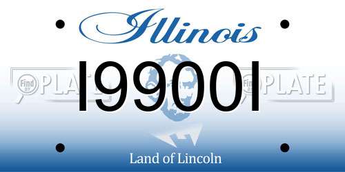 I9900I Illinois License Plate