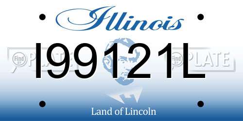 I99121L Illinois License Plate