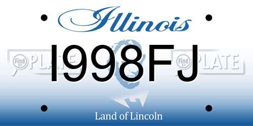 I998FJ Illinois License Plate