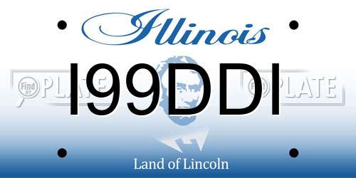 I99DDI Illinois License Plate