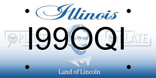 I99OQI Illinois License Plate