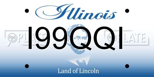 I99QQI Illinois License Plate