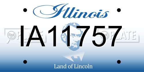 IA11757 Illinois License Plate