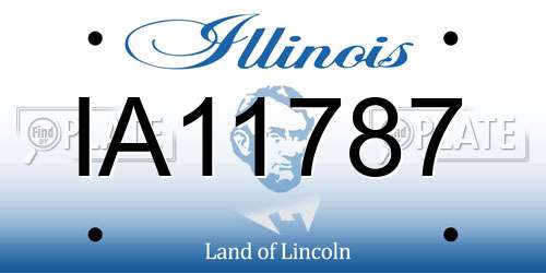 IA11787 Illinois License Plate