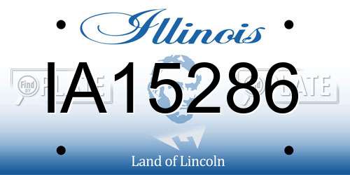 IA15286 Illinois License Plate