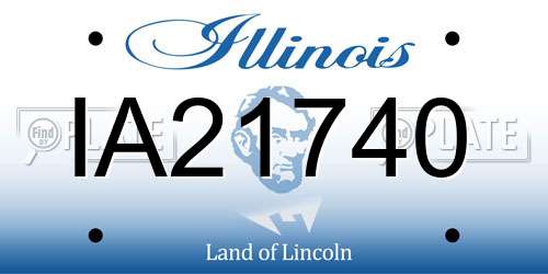 IA21740 Illinois License Plate