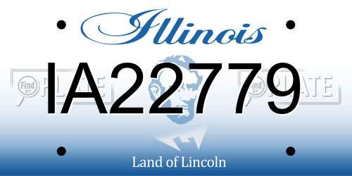 IA22779 Illinois License Plate