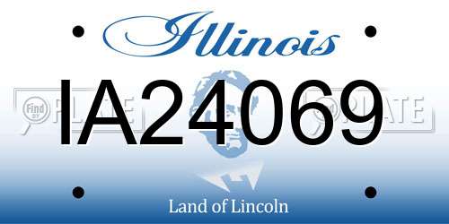 IA24069 Illinois License Plate