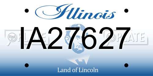 IA27627 Illinois License Plate
