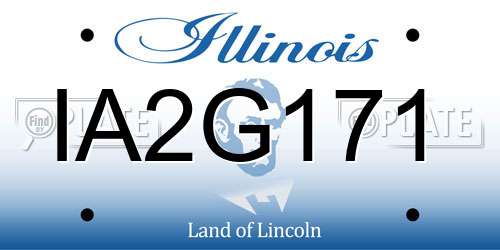 IA2G171 Illinois License Plate