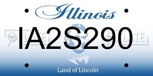 IA2S290 Illinois License Plate