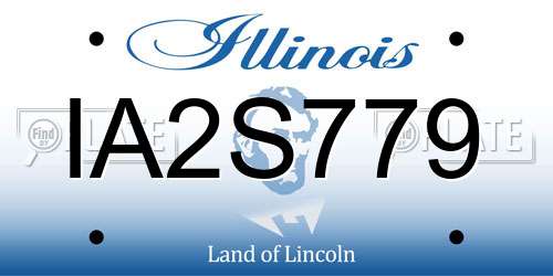 IA2S779 Illinois License Plate