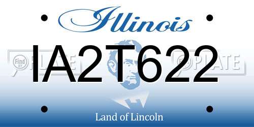 IA2T622 Illinois License Plate