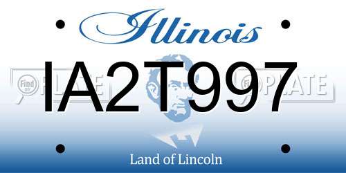IA2T997 Illinois License Plate