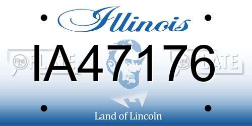 IA47176 Illinois License Plate