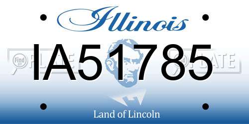 IA51785 Illinois License Plate