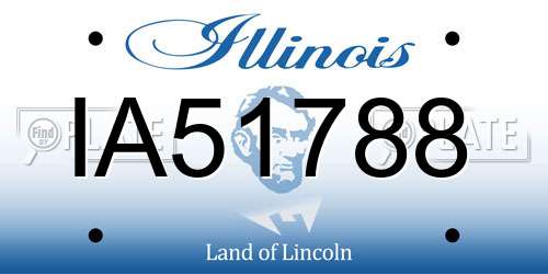 IA51788 Illinois License Plate