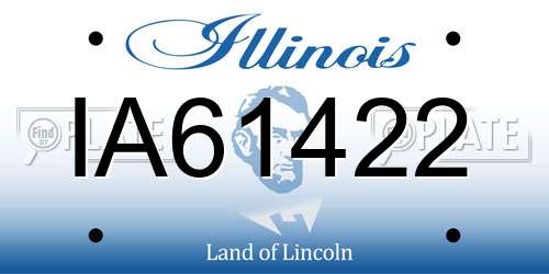 IA61422 Illinois License Plate