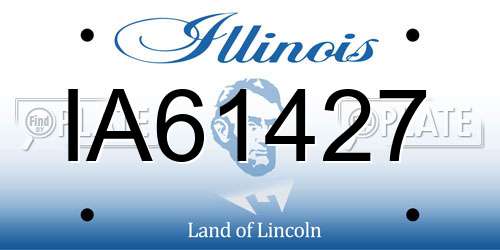 IA61427 Illinois License Plate