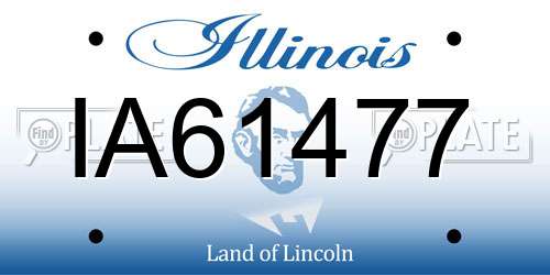 IA61477 Illinois License Plate