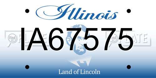 IA67575 Illinois License Plate
