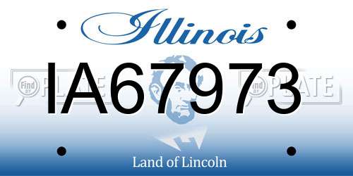IA67973 Illinois License Plate