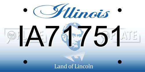 IA71751 Illinois License Plate