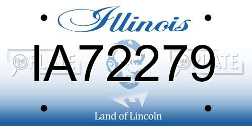 IA72279 Illinois License Plate