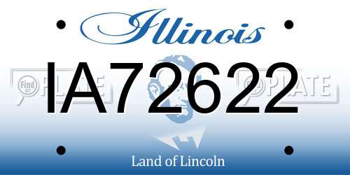 IA72622 Illinois License Plate