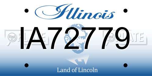 IA72779 Illinois License Plate