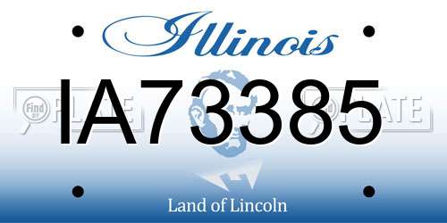 IA73385 Illinois License Plate