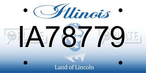 IA78779 Illinois License Plate