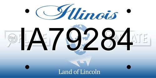 IA79284 Illinois License Plate