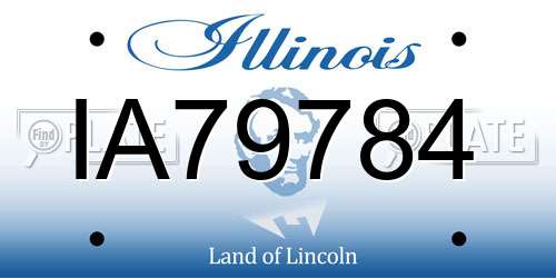 IA79784 Illinois License Plate