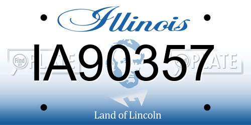 IA90357 Illinois License Plate