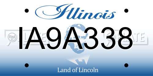 IA9A338 Illinois License Plate