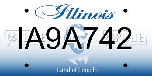 IA9A742 Illinois License Plate
