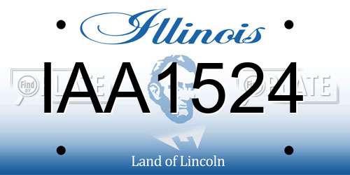 IAA1524 Illinois License Plate