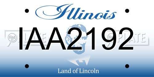 IAA2192 Illinois License Plate
