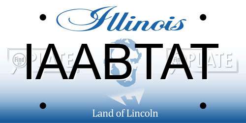 IAABTAT Illinois License Plate