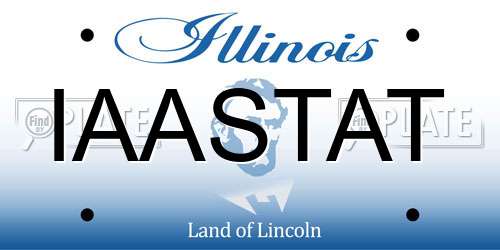 IAASTAT Illinois License Plate