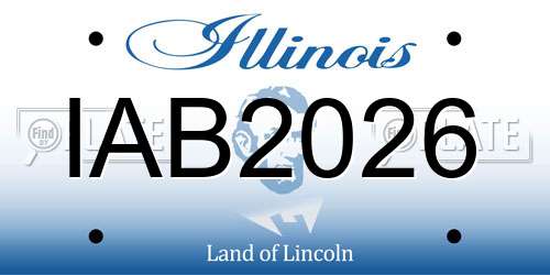 IAB2026 Illinois License Plate