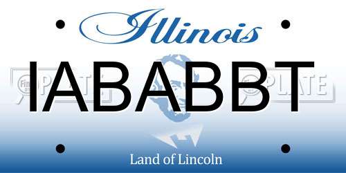 IABABBT Illinois License Plate