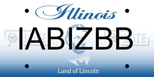 IABIZBB Illinois License Plate