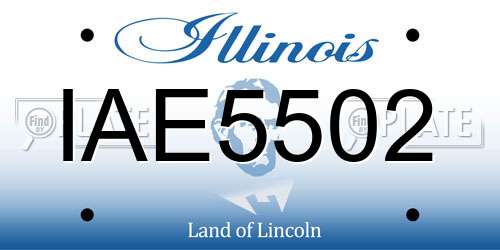 IAE5502 Illinois License Plate