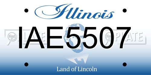 IAE5507 Illinois License Plate