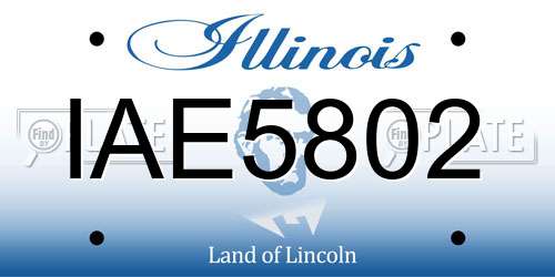 IAE5802 Illinois License Plate