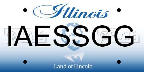 IAESSGG Illinois License Plate
